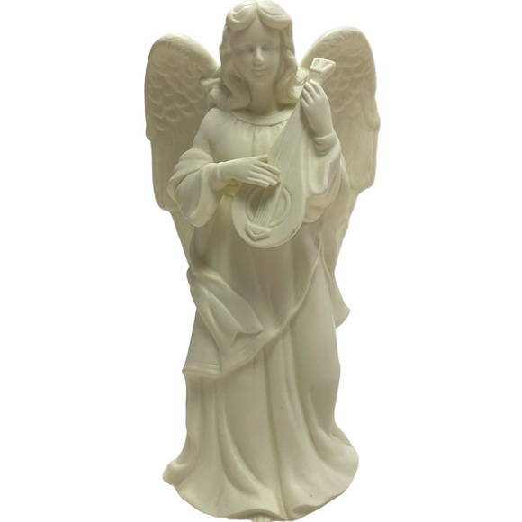 Partylite Angel with Lute Candle Stick Holder